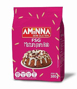 FSG® Mistura para Bolo Sem Glúten Aminna, 300g - ID: 177