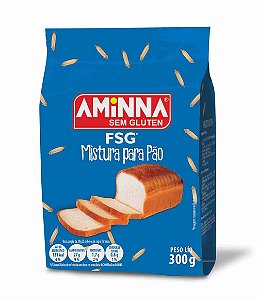 FSG® Mistura para Pão Sem Glúten Aminna, 300g - ID: 178