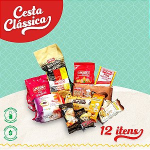 Cesta Presente Degustação CLÁSSICA Aminna Sem Glúten