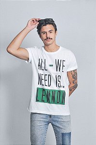 Camiseta Masculina All We Need Is.. Lennon