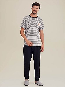 Pijama Masculino Manga curta com Calça 036