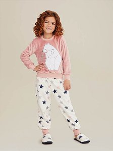 Pijama Infantil Menina Fleece 017