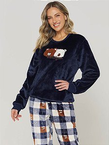 Pijama Feminino Fleece 0393