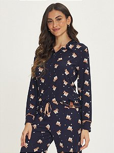 Pijama Feminino Longo Aberto 0493