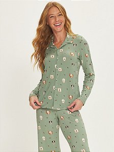 Pijama Feminino Longo Aberto 0551