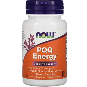 PQQ (Pirroloquinolina Quinona) Energy Now Foods - 30 cápsulas de 20 mg