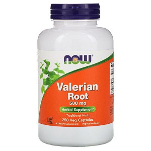 Raiz de Valeriana (Valerian Root) Now Foods - 250 cápsulas de 500 mg