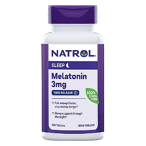 Melatonina Natrol Time Release - 100 tabletes de 3 mg