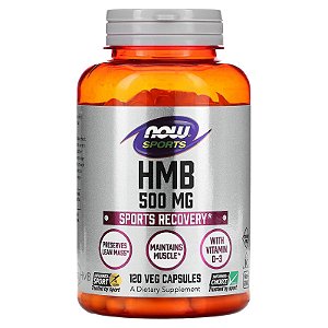 Hidroximetilbutirato (HMB) Now Foods - 120 cápsulas de 500 mg