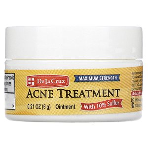 Pomada De La Cruz Enxofre Secativa de Acne - Reduz Cravos e Espinhas - 6 gramas