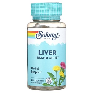 Silimarina Liver Blend SP-13 Solaray - 100 cápsulas