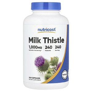 Milk Thistle (Silimarina) Nutricost - 240 cápsulas de 1000 mg