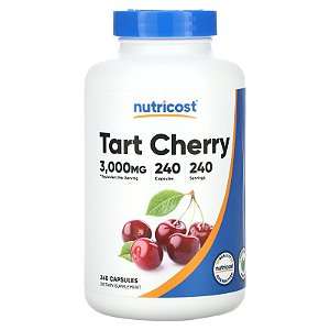 Tart Cherry (Cereja Ácida) Nutricost - 240 cápsulas de 3000 mg