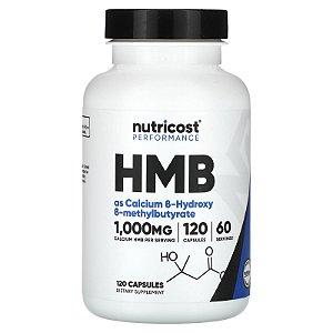 Hidroximetilbutirato (HMB) Nutricost - 120 cápsulas