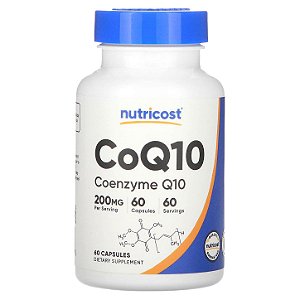 Coenzima Q10 (CoQ10) Nutricost - 60 cápsulas de 200 mg