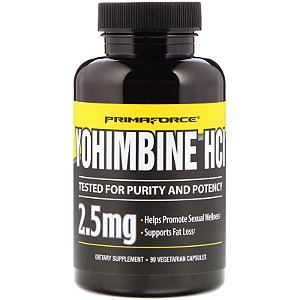 Yohimbine (Ioimbina) Primaforce - 90 cápsulas de 2,5 mg