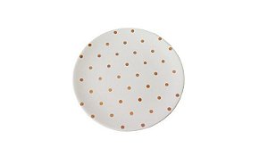 Pratinho Cerâmica - Golden Dots