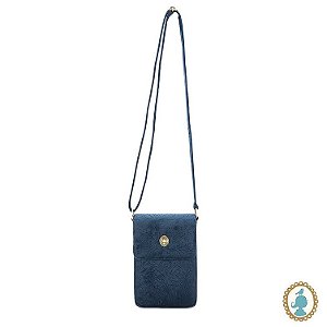 Bolsa para Celular Velvet Quilted Azul  Bags Collection