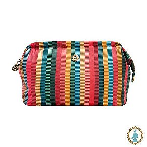 Necessaire Grande Velvet Jacquard Stripe - Bags Collection