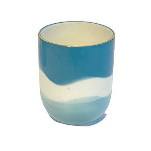 Copo Porcelana - Azul Turquesa