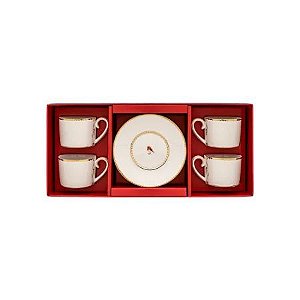 Set/4 Xícara de Cafezinho Branco Pip Studio Love Birds