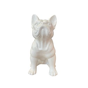 Escultura Bulldog White