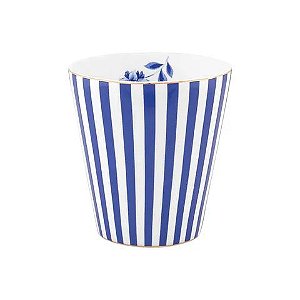 Caneca s/ Alça Stripes Azul e Branco - Royal Stripes