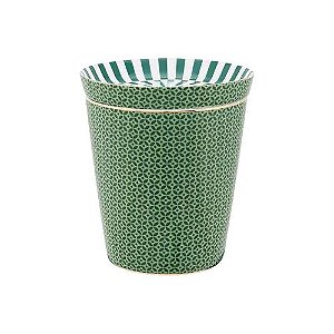 Set com Caneca s/ Alça Tiles e Mini Prato Verde - Mugs & Match