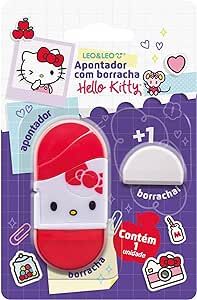 Apontador C/Depósito e Borracha Hello Kitty