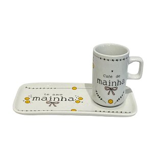 Xícara com Pratinho - Te amo mainha