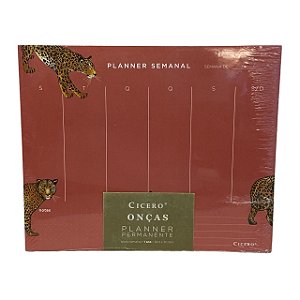 Cicero Planner Permanente Bloco Onças Semanal