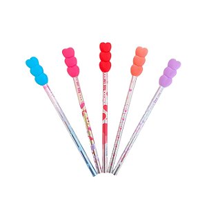 Lápis Love Borracha 3 Corações