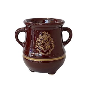 Caneca Formato 3D Poção Hogwarts Dourada