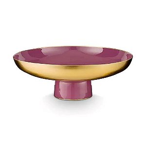Bandeja Baixa Metal Violeta - Home Accessories