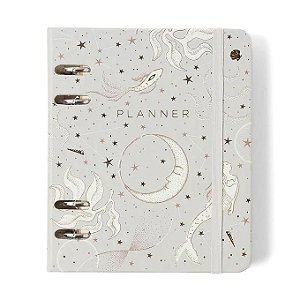 Agenda Planner Argolado 2025 Astral Semanal A6 Maré Off White