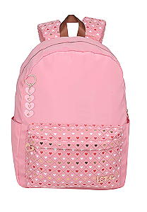 MOCHILA LOVE PINK HEARTS