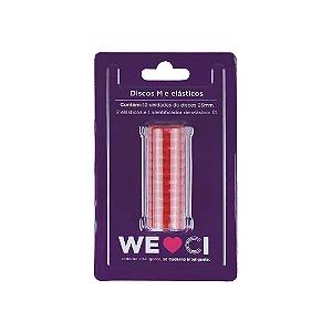 Discos + Elástico Vermelho