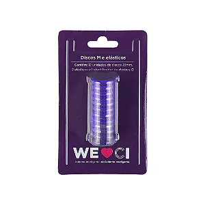 Discos + Elástico Roxo Metálico