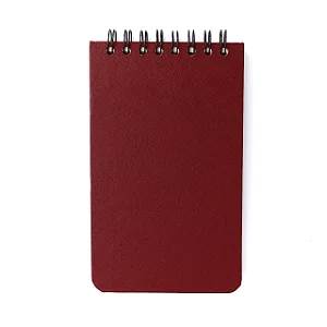 Bloco Wire-O Clássica Pautado 12X20 Vermelho Quente