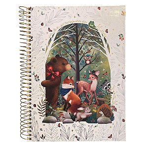 Caderno Espiral Capa Dura Colegial 10 Matérias Loveland