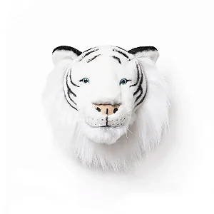 Cabeça de Pelúcia para Parede - Tigre Branco | Albert
