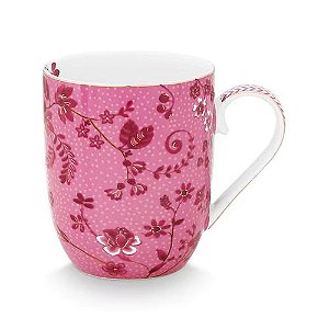 Caneca Pequena Flowers Rosa - Jolie - Pip Studio