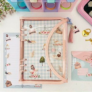 Fichário Glitter Devocional com 70 Folhas Decoradas 120 gramas