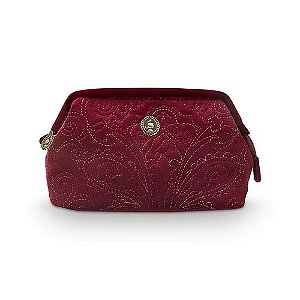 Necessaire Pequena Velvet Quiltey Days Vermelha - Pip Studio