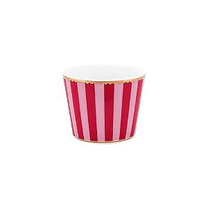 Xícara p/ Ovo Stripes Rosa/Vermelho Love Birds - Pip Studio