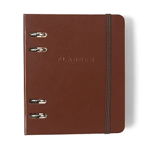 Agenda Planner Argolado 2026 Clássica Semanal A6 Café/Cicero