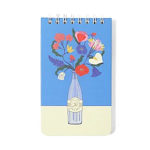 Bloco Wire-o Doce Florada Pautado 12x20 Garrafa/Cicero