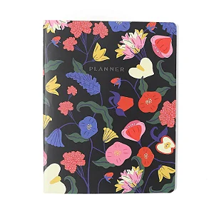 Planner Permanente Revista Planejamento Doce Florada Mensal 19x25 Preto/ Cicero