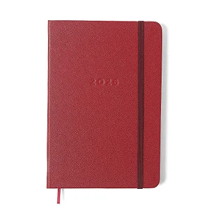Agenda Planner 2026 Clássica Semanal 14x21 Vermelho Quente/ Cicero