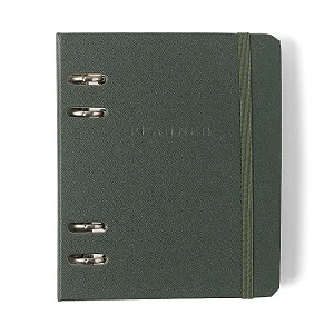 Agenda Planner Argolado 2026 Clássica Semanal A6 Verde Oliva/ Cicero